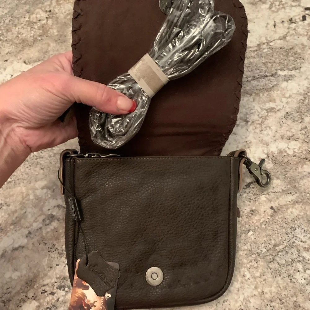 Montana West 100% Real Leather Collection Crossbody